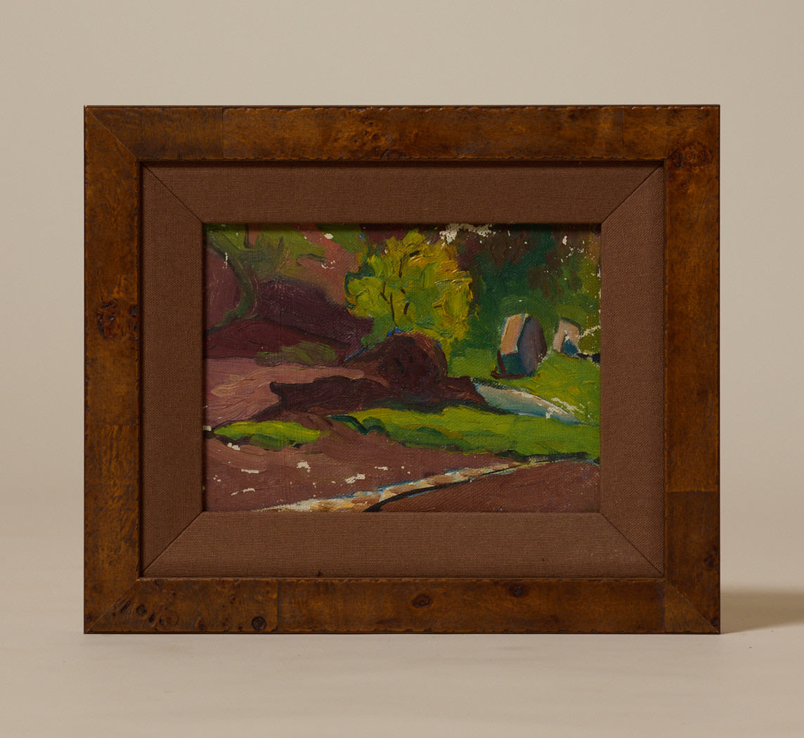 1920S RUSSIAN POST-IMPRESSIONIST RURAL LANDSCAPE