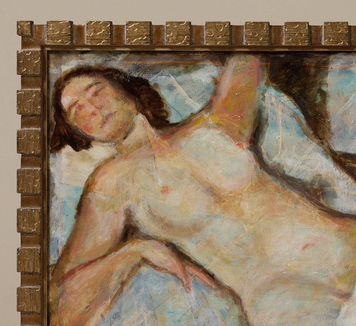 1930S BELGIAN NUDE WITH BLOCK FRAME