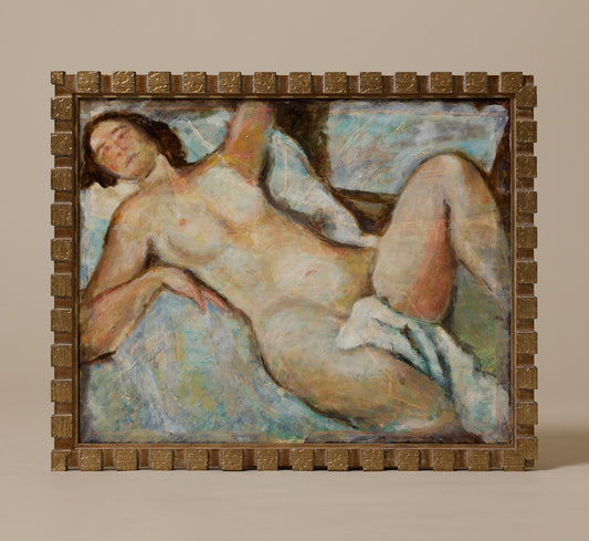 1930S BELGIAN NUDE WITH BLOCK FRAME