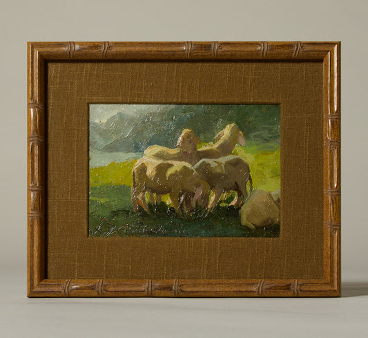 1920S "THE FLOCK" BY ALCIDE CAMPESTRINI (1863-1940)