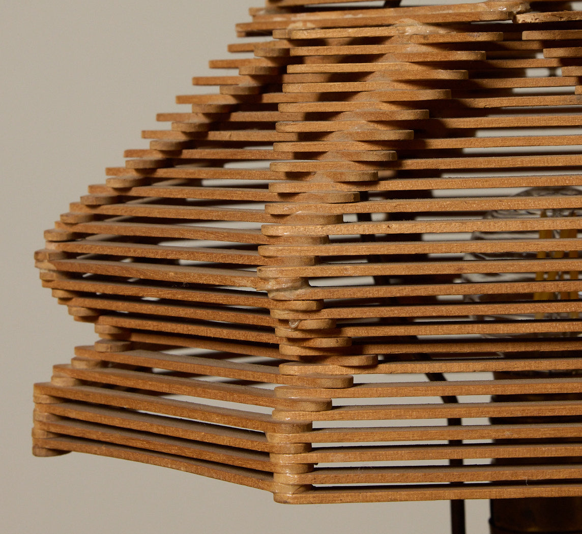 GEOMETRIC TRAMP ART POPSICLE LAMP