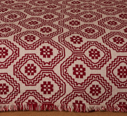 CERPA BLANKET IN CRIMSON RED 91" X 91"