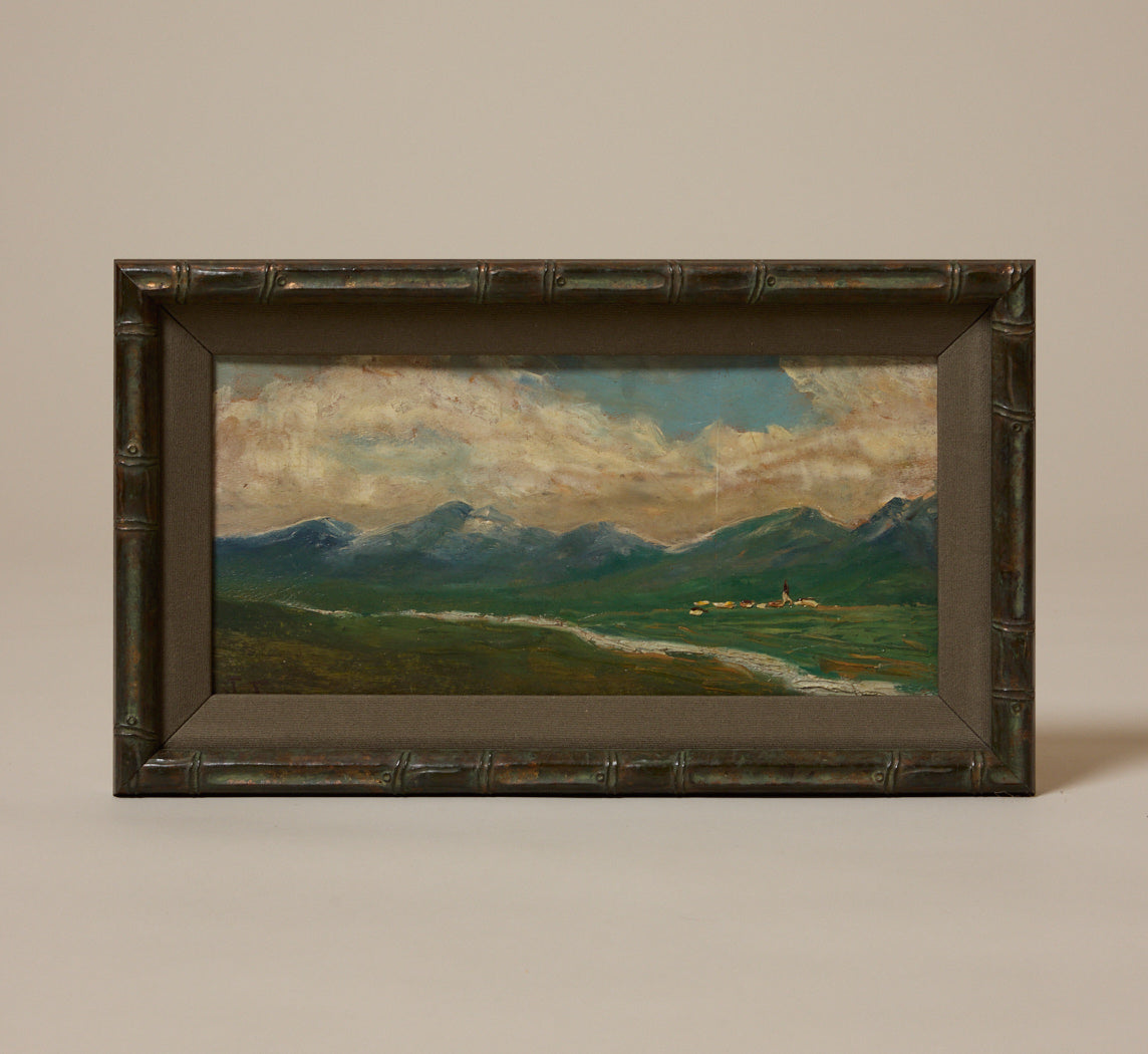 20TH CENTURY ITALIAN IMPRESSIONIST ALPINE LANDSCAPE