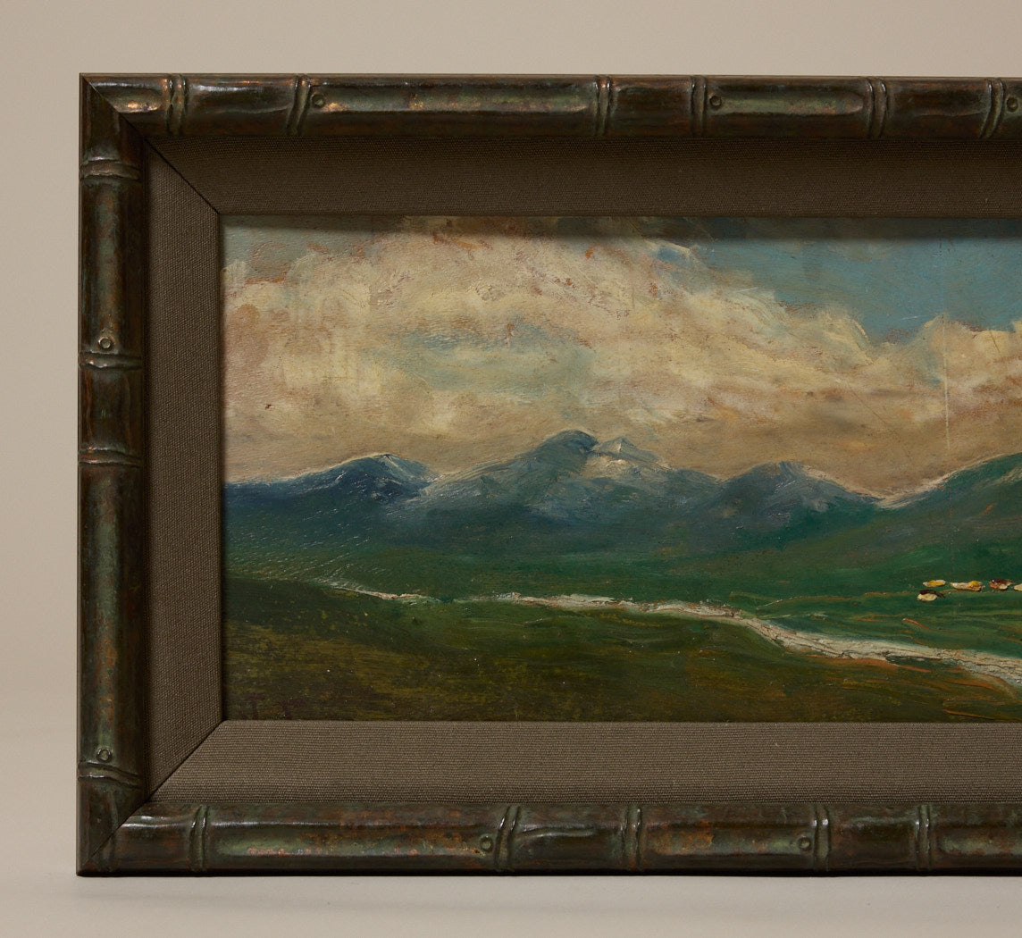 20TH CENTURY ITALIAN IMPRESSIONIST ALPINE LANDSCAPE