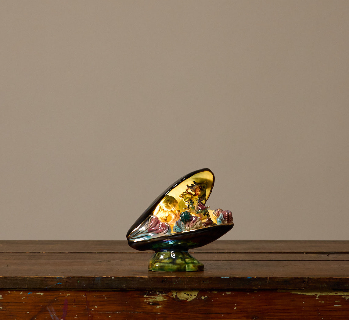 VINTAGE VALLAURIS MUSSEL LAMP