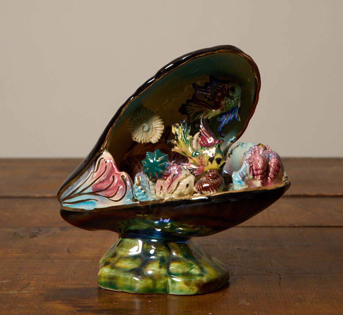 VINTAGE VALLAURIS MUSSEL LAMP