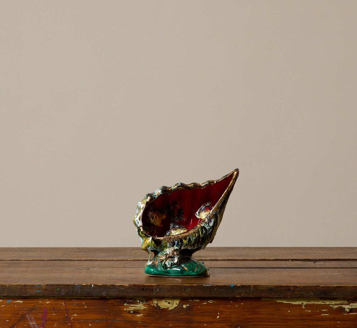 VALLAURIS CERAMIC SEASHEEL TABLE LAMP II