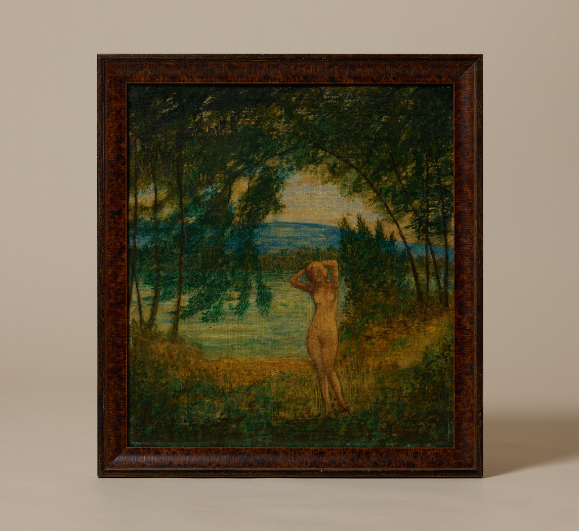 1920S GERMAN ART NOUVEAU "BATHERS ON THE RHINE"