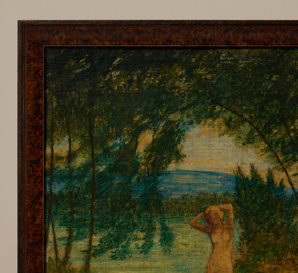 1920S GERMAN ART NOUVEAU "BATHERS ON THE RHINE"