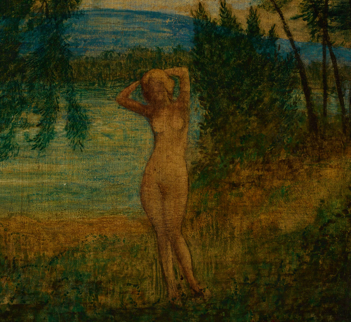 1920S GERMAN ART NOUVEAU "BATHERS ON THE RHINE"
