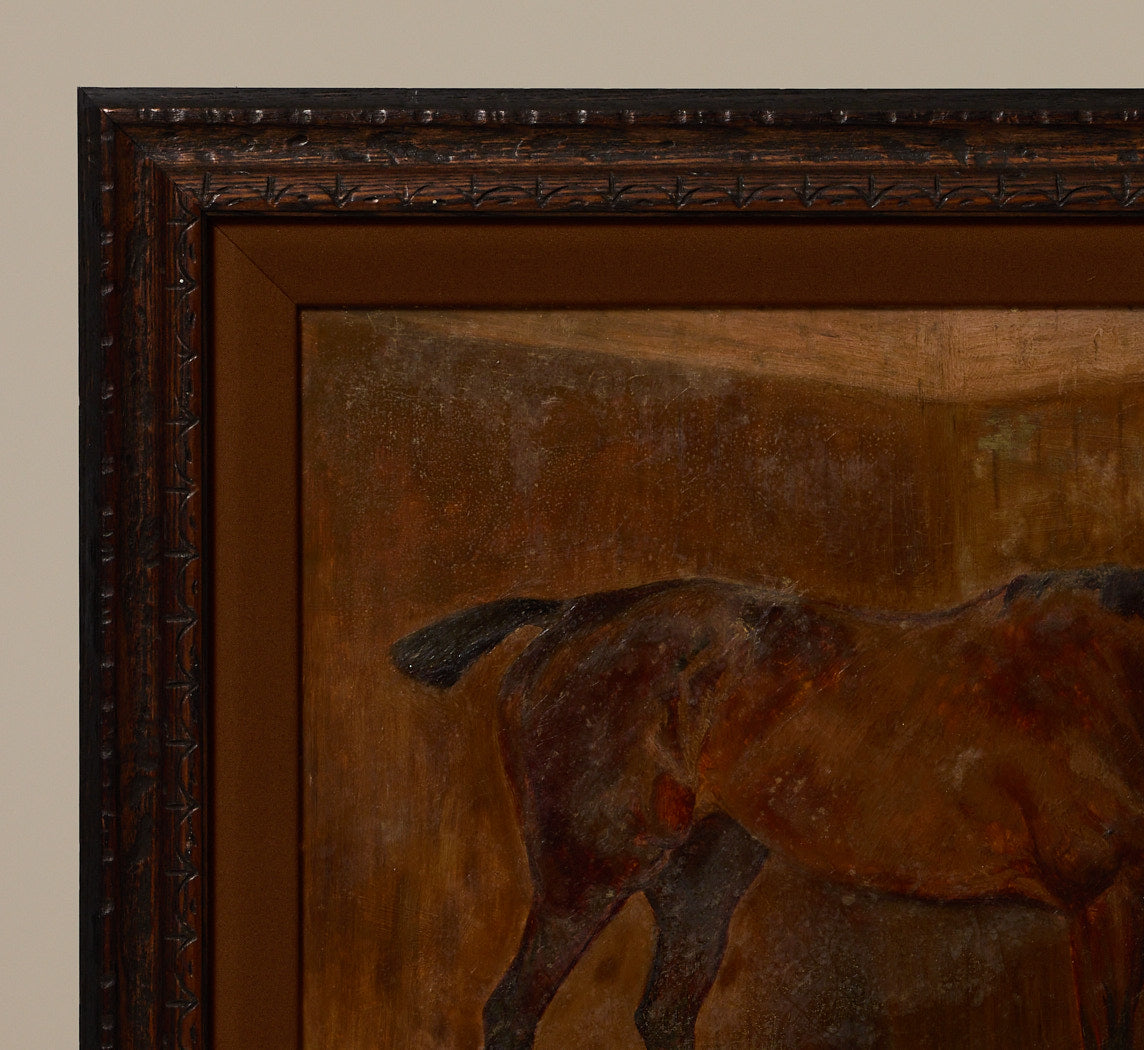 19TH CENTURY ENGLISH STABLE SCENE