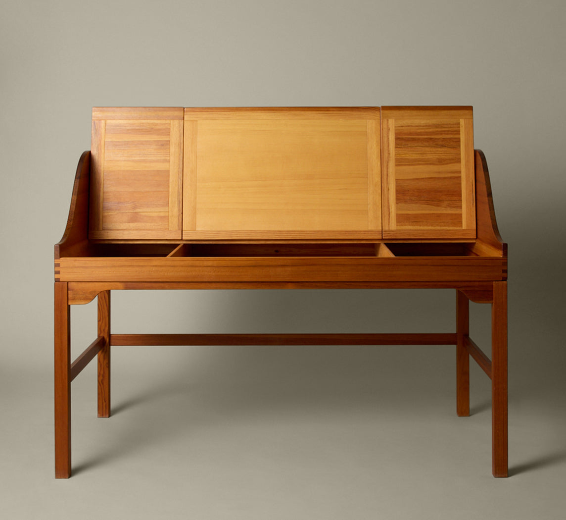 1970S DANISH PINE WRITING DESK BY ANDREAS HANSEN