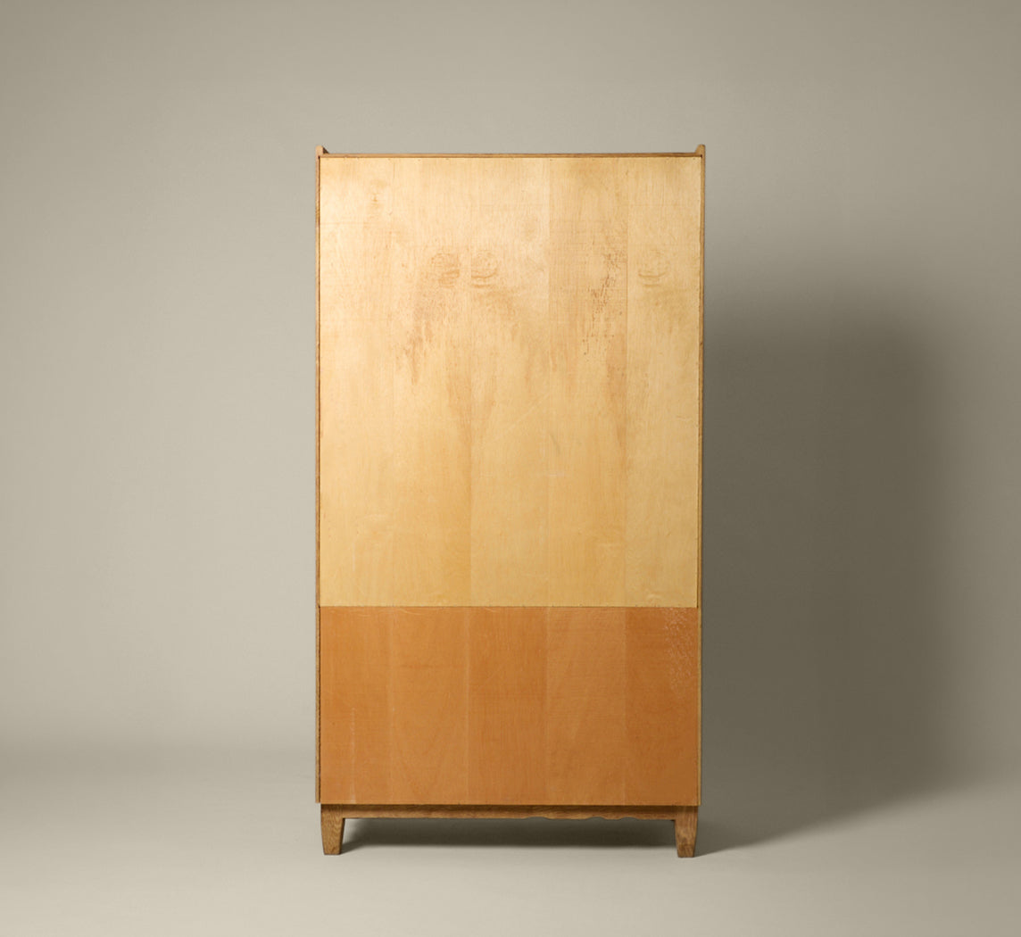 DANISH OAK HUTCH CABINET IN THE STYLE OF HENNING KJAERNULF C. 1970