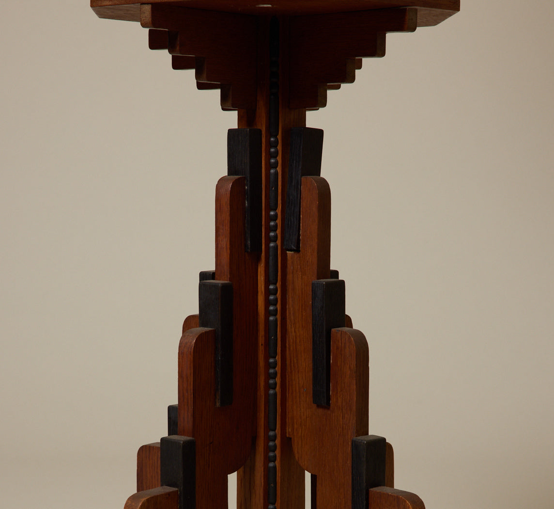 1920S AMSTERDAM SCHOOL FLOOR LAMP BY P.E.L. IZEREN