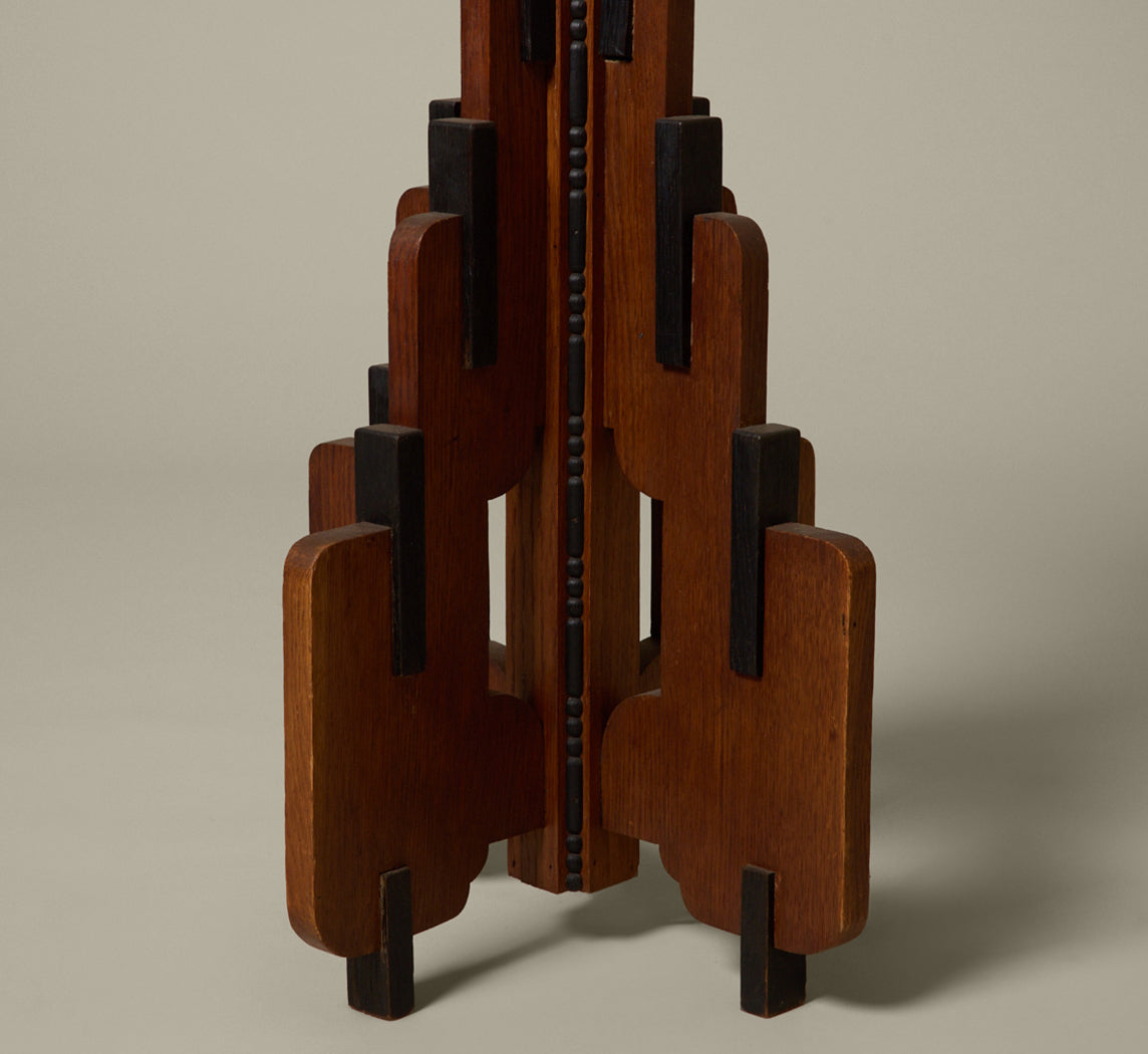 1920S AMSTERDAM SCHOOL FLOOR LAMP BY P.E.L. IZEREN