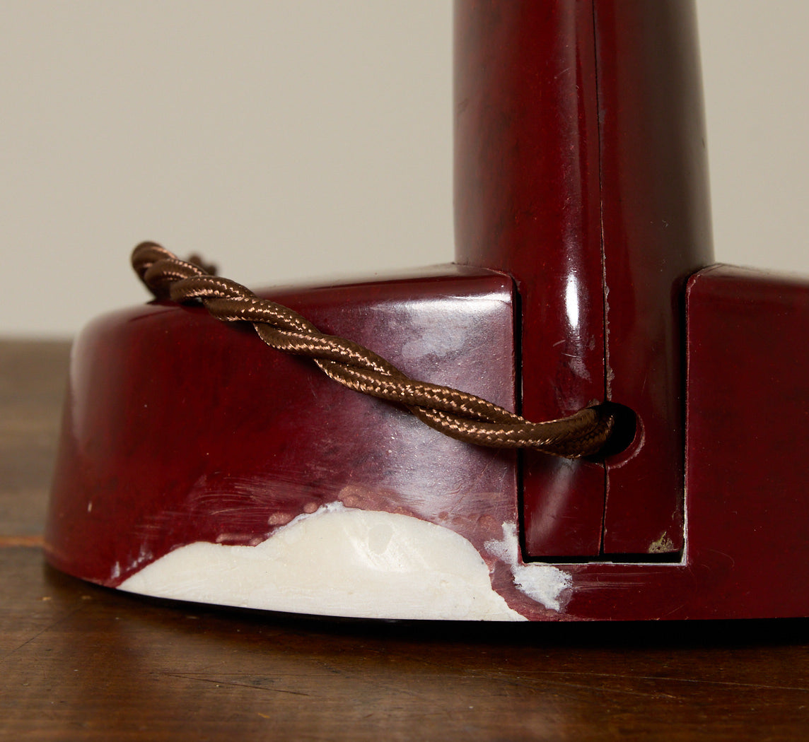 1950S BAUHAUS BAKELITE LAMP ATTR. TO MARIANNE BRANDT