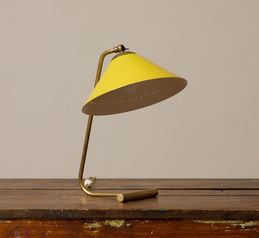 1960S ITALIAN YELLOW DESK LAMP