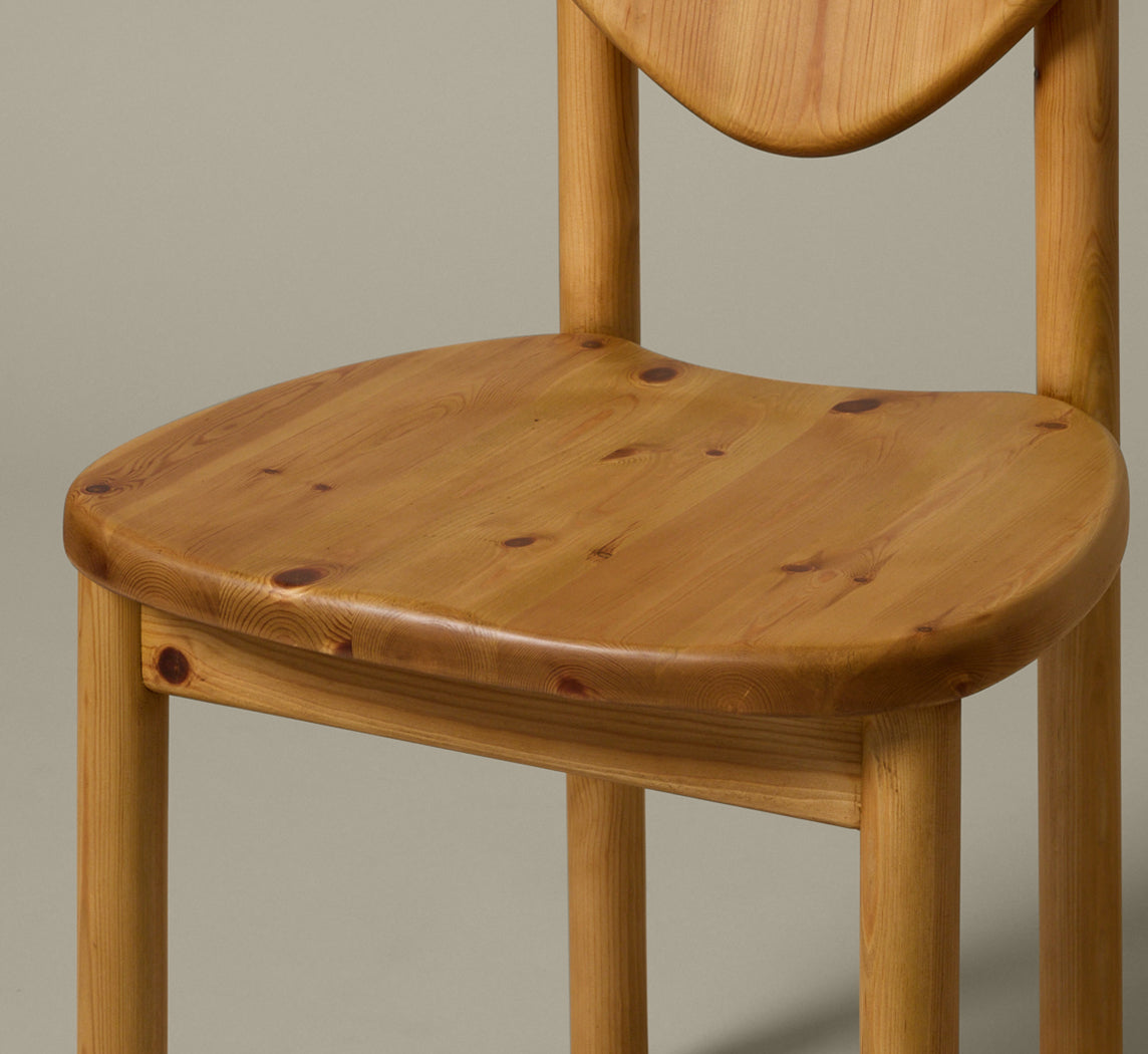 1970S DANISH PINE DINING CHAIRS IN THE STYLE OF RAINER DAUMILLER