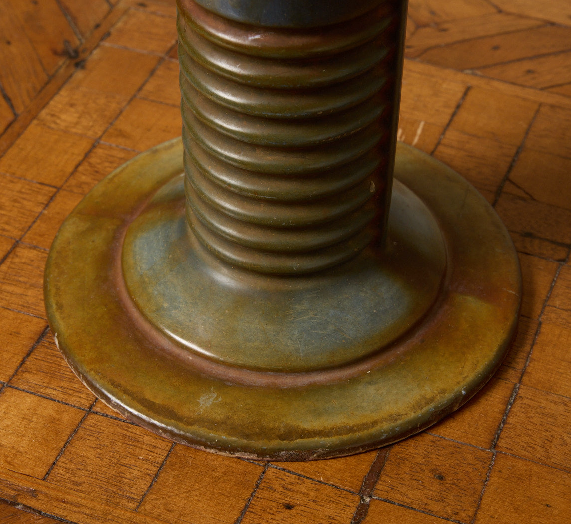 1930S FRENCH CAST IRON TULIP VASE