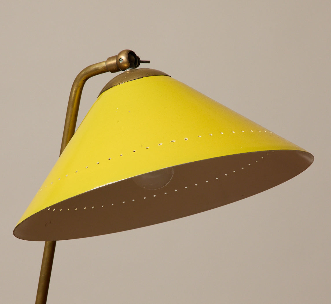 1960S ITALIAN YELLOW DESK LAMP