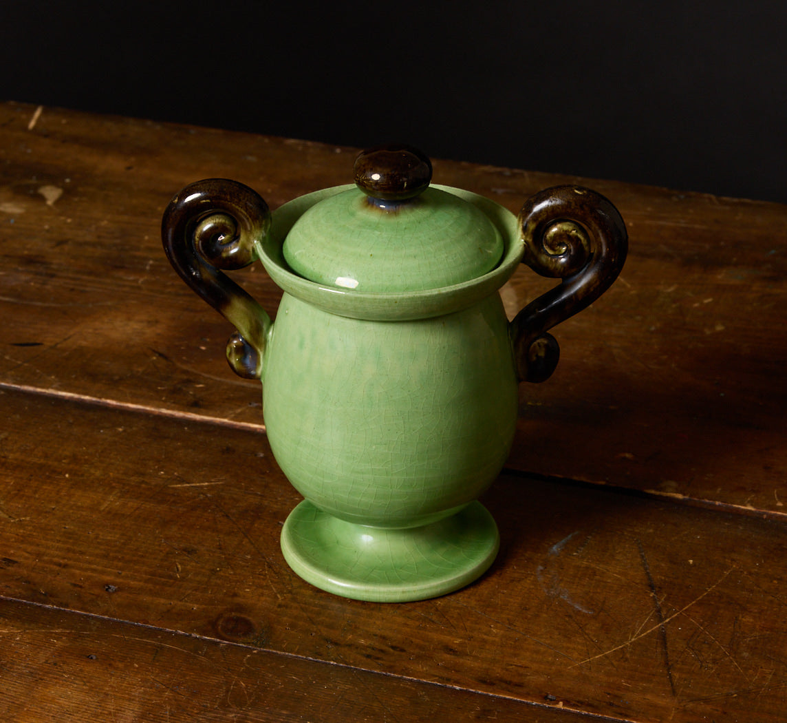 1950S FRENCH VALLAURIS CELADON COFFEE SERVICE