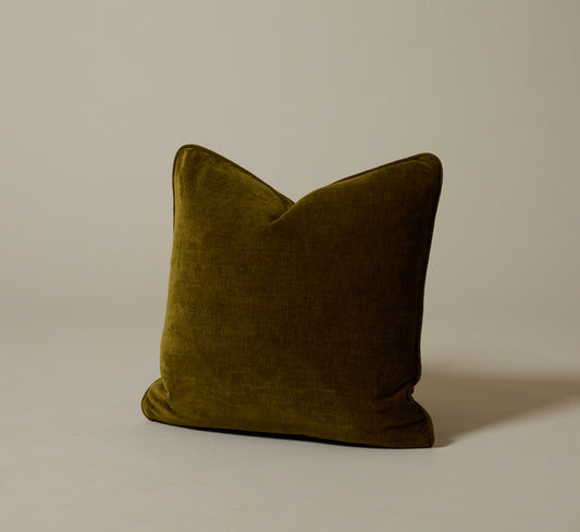 THE GREEN CHENILLE PILLOW