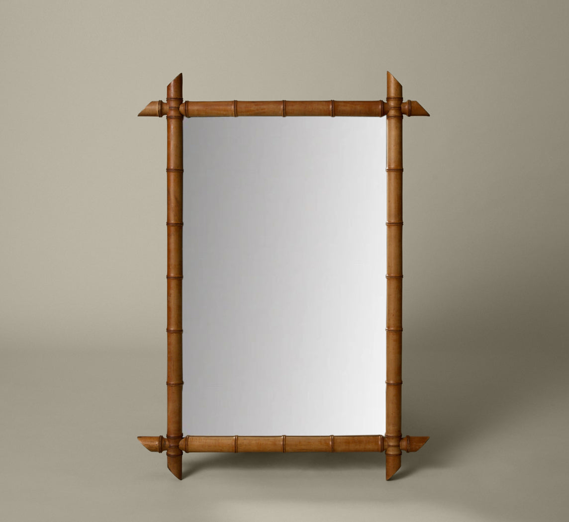 FRENCH BAMBOO WALL MIRROR