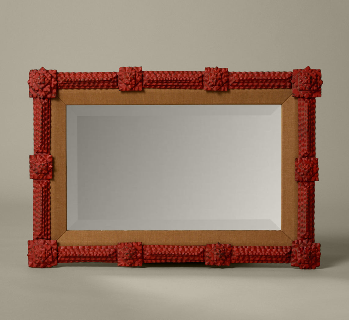 20TH CENTURY RED TRAMP ART FRAME