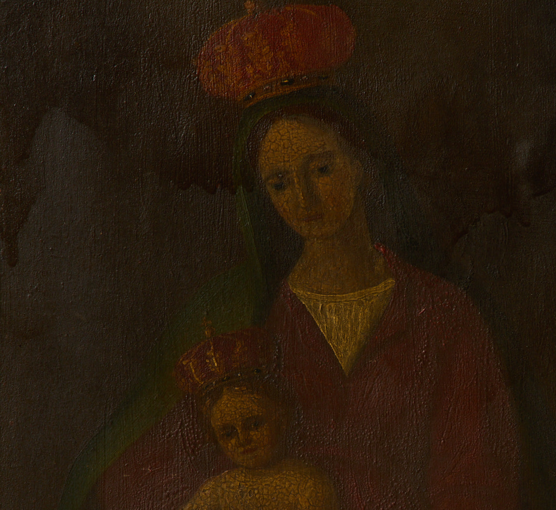 EARLY 18TH CENTURY SOUTHERN ITALIAN MADONNA AND CHILD