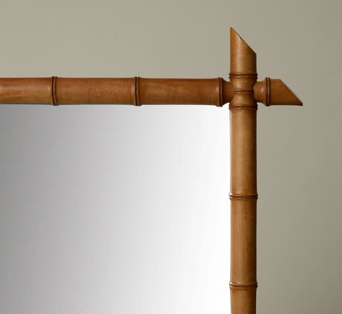 FRENCH BAMBOO WALL MIRROR