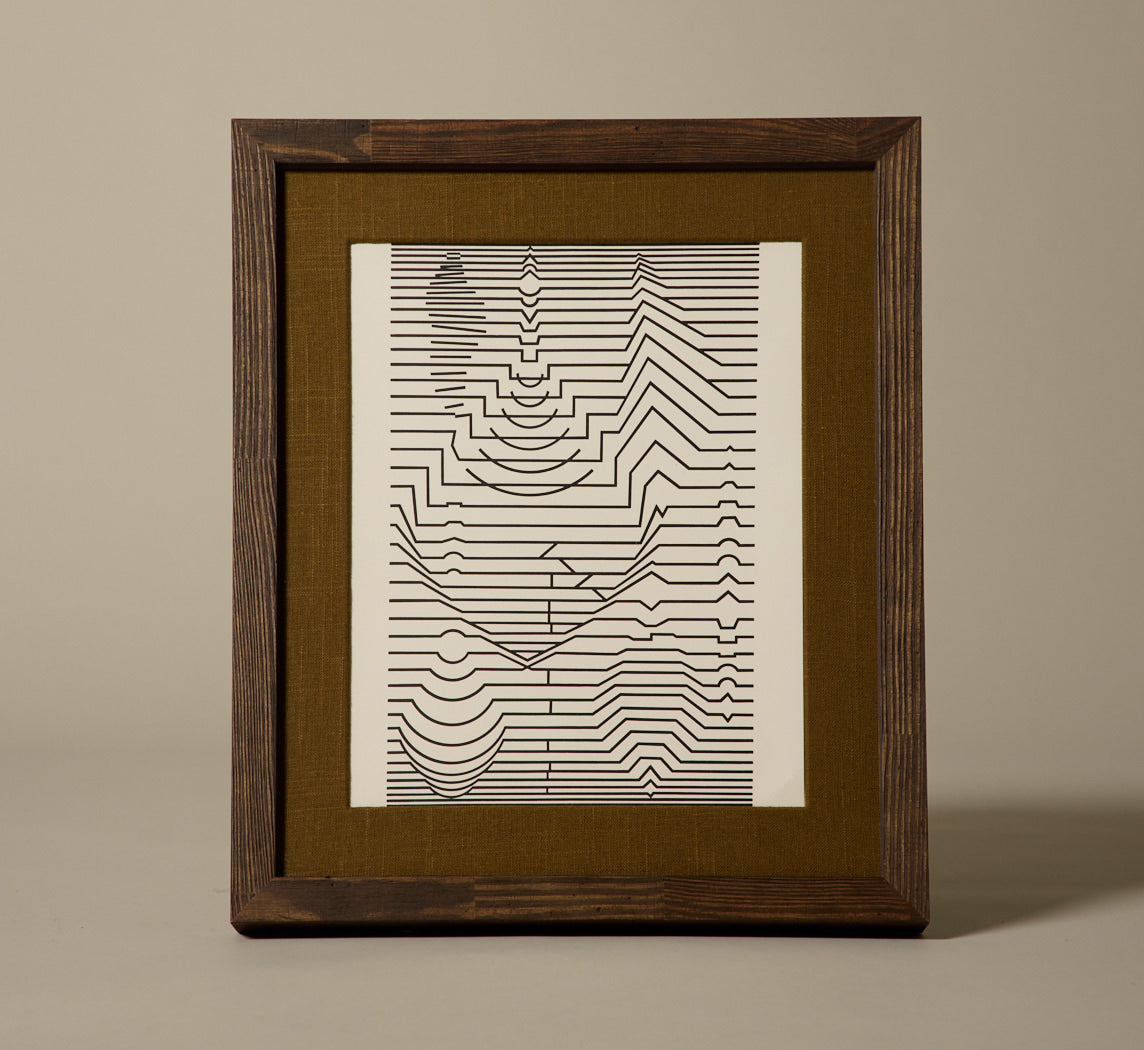 VICTOR VASARELY LITHOGRAPH II CIRCA 1973