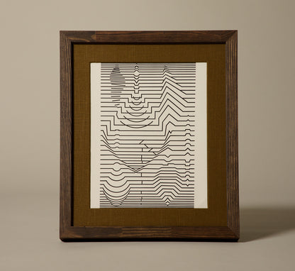 VICTOR VASARELY LITHOGRAPH II CIRCA 1973