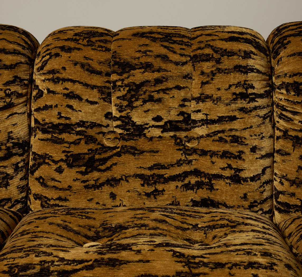 PIERCE & WARD JOHN SOFA IN TIGER WOVEN CHENILLE