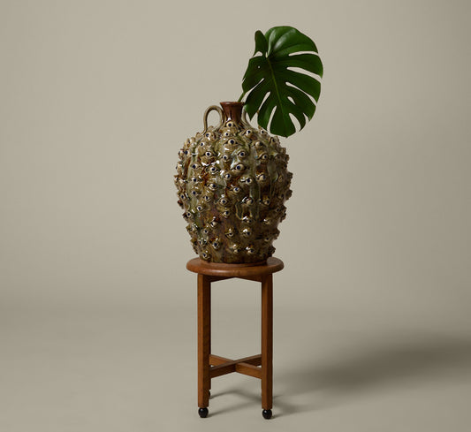 AMERICAN FOLK ART COLOSSAL EYEBALL JUG