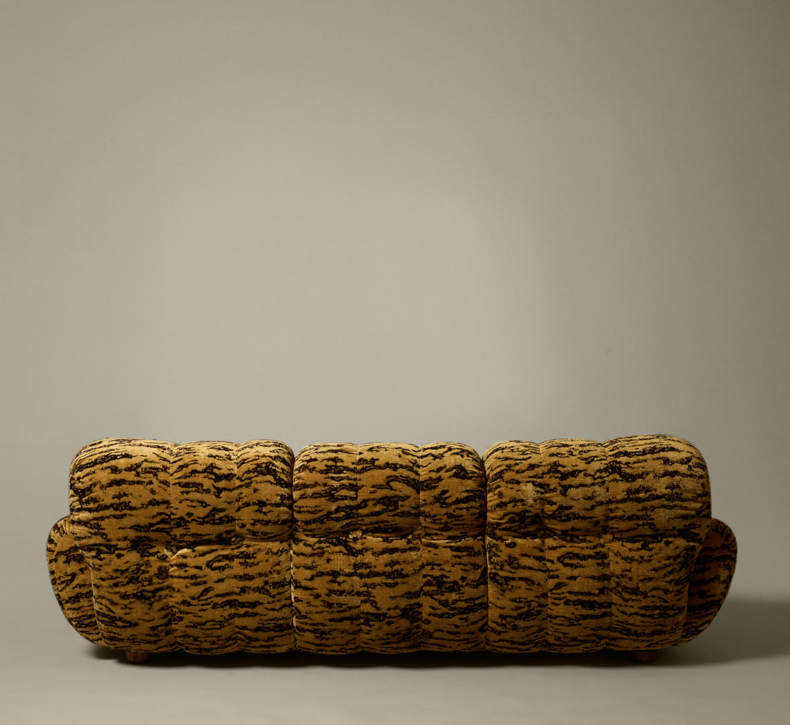 PIERCE & WARD JOHN SOFA IN TIGER WOVEN CHENILLE
