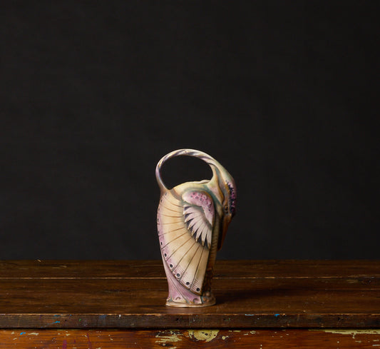 EARLY 20TH CENTURY ART NOUVEAU PORCELAIN BIRD VASE