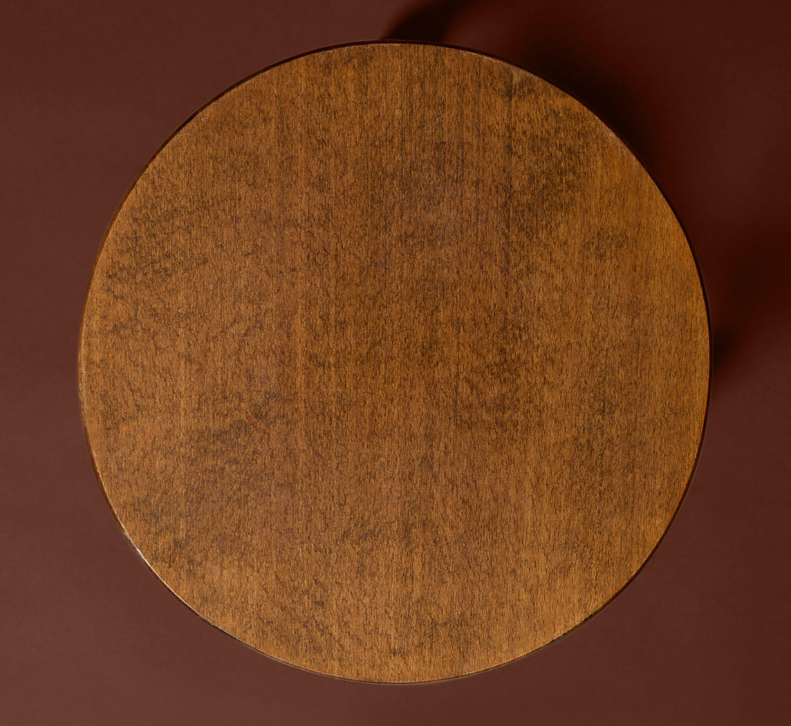 EARLY 20TH CENTURY FRENCH OAK BOBBIN TURNED STOOL I