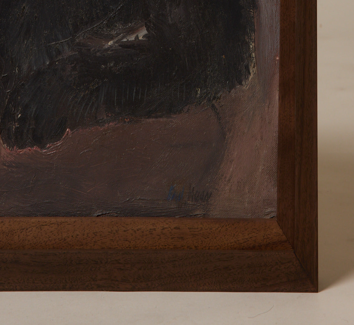 1950S MODERNIST PORTRAIT OF A BLACK CAT