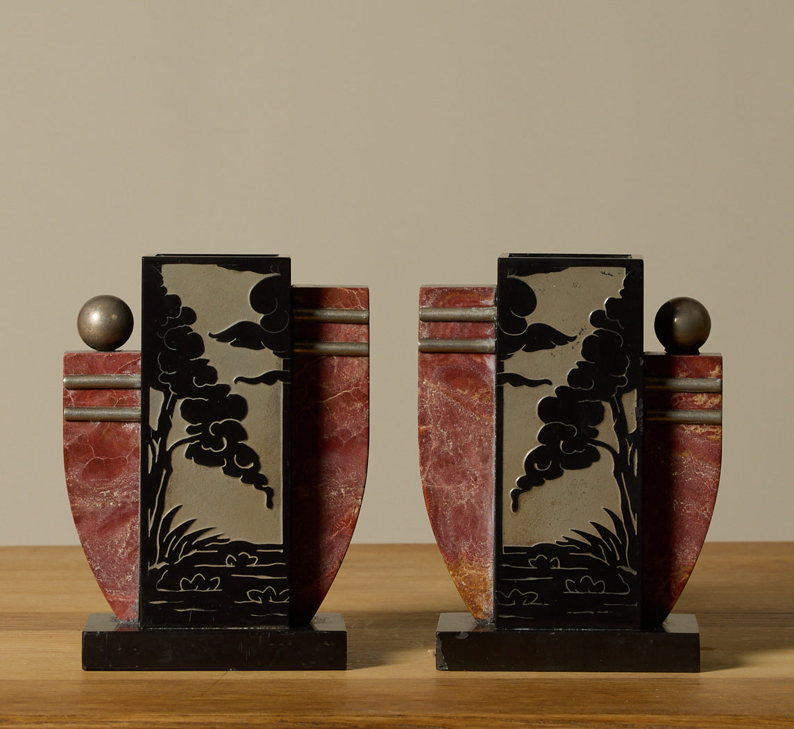 ART DECO FRENCH BOOKENDS