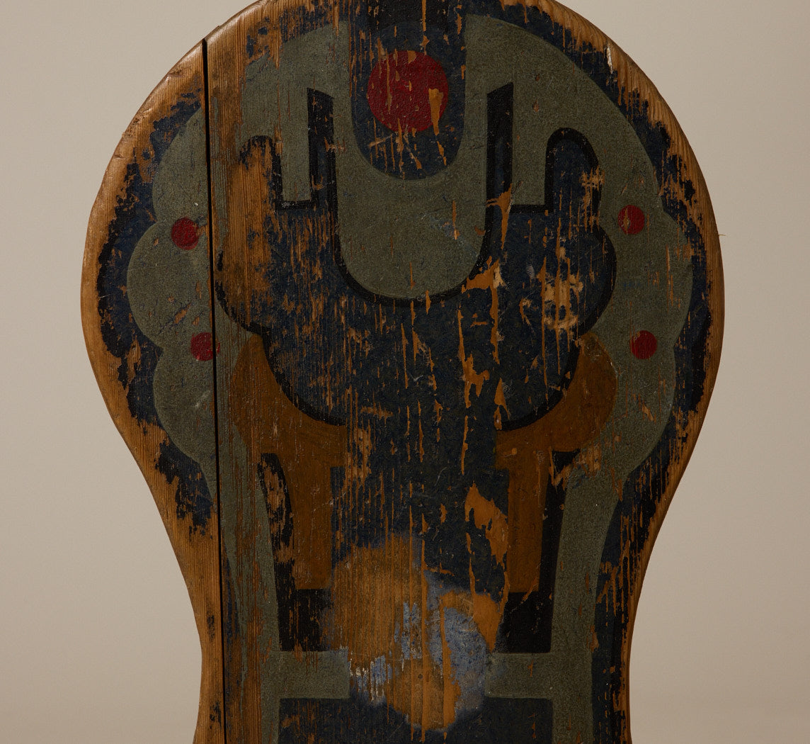 1920S ART DECO PAINTING ON SCULPTURAL WOOD