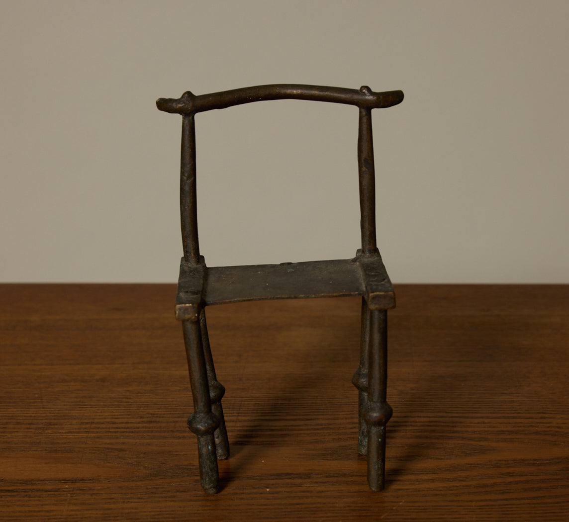 VINTAGE MODERNIST MINIATURE CHAIR SCULPTURE