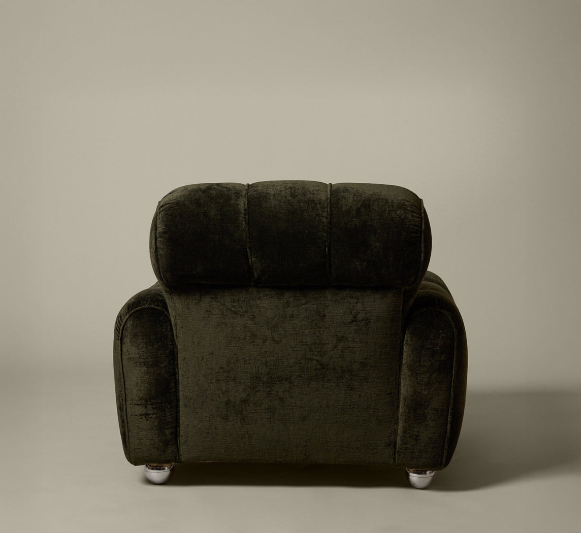 PAIR OF SPACE AGE ITALIAN ARMCHAIRS IN OXIDE VELVET