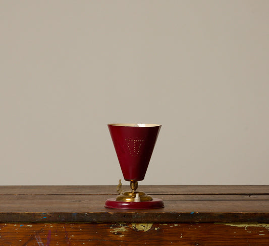 MID CENTURY ITALIAN METAL CONSOLE LAMP