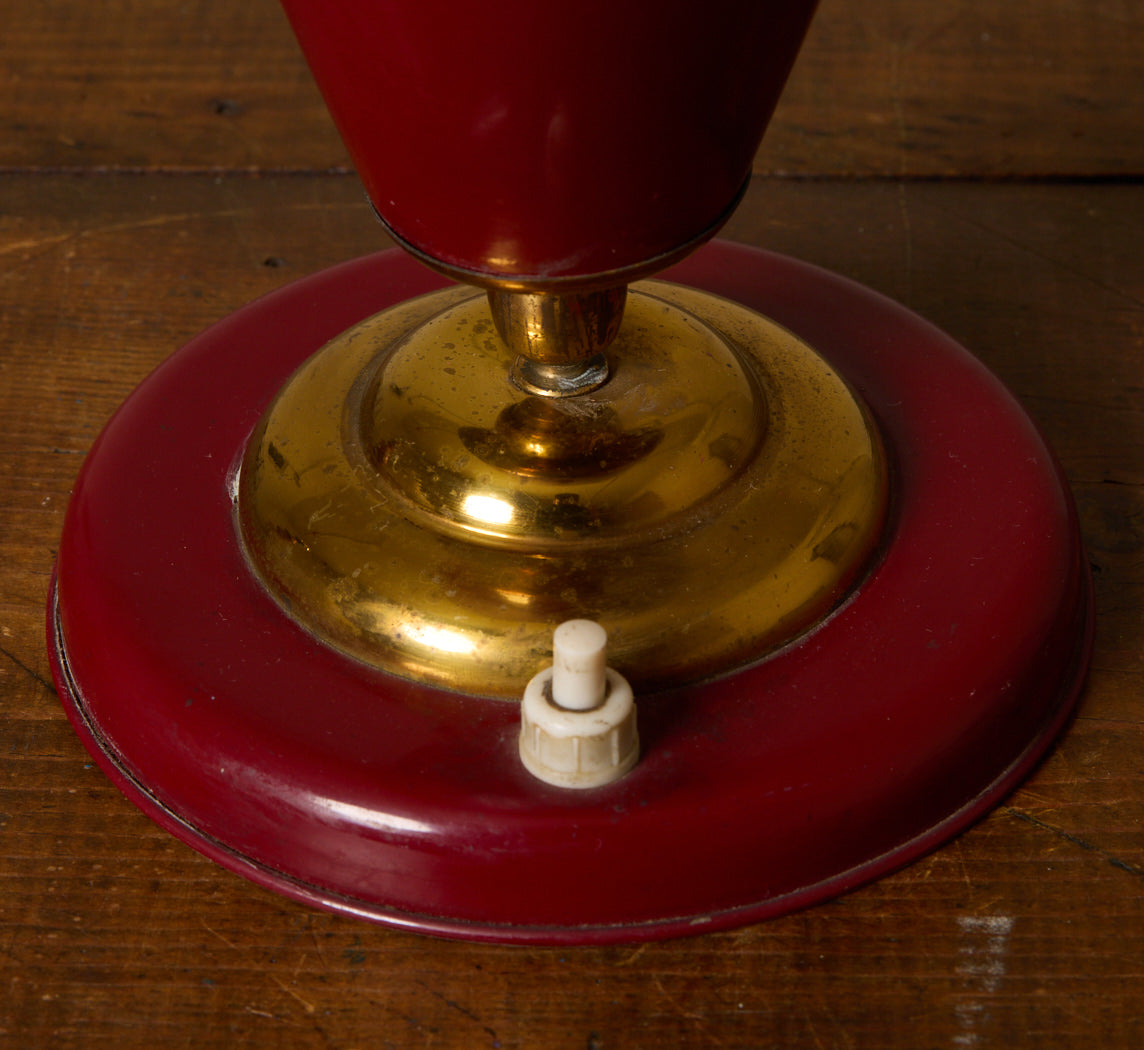 MID CENTURY ITALIAN METAL CONSOLE LAMP