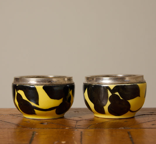 1920S FRENCH ART DECO SALT & PEPPER CELLARS