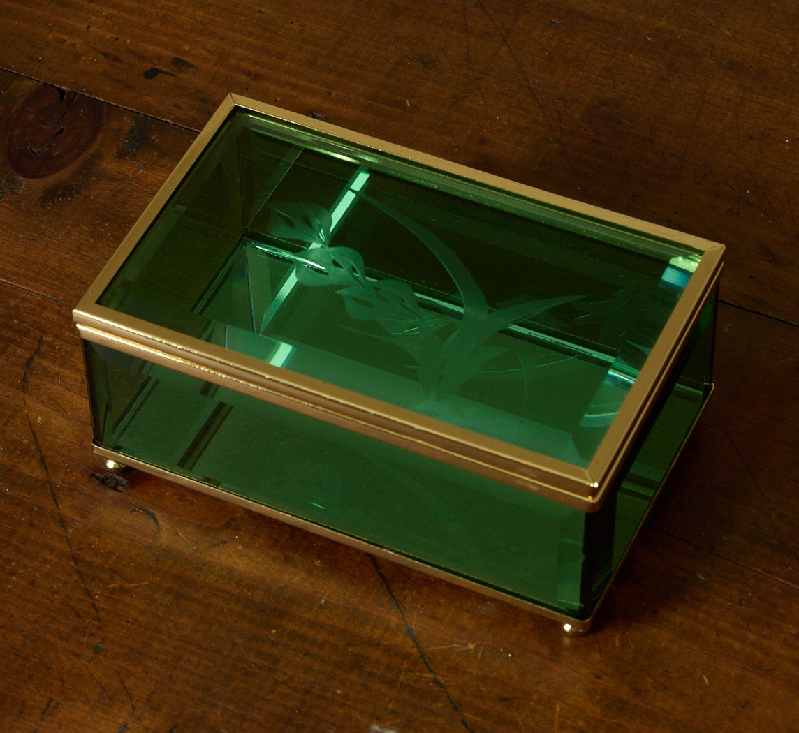 1950S FONTANA ARTE EMERALD BOX