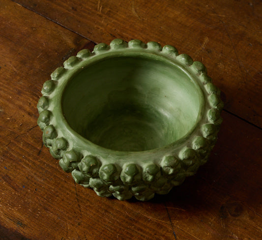 VINTAGE STUDIO POTTERY SCULPTURAL FACE VESSEL