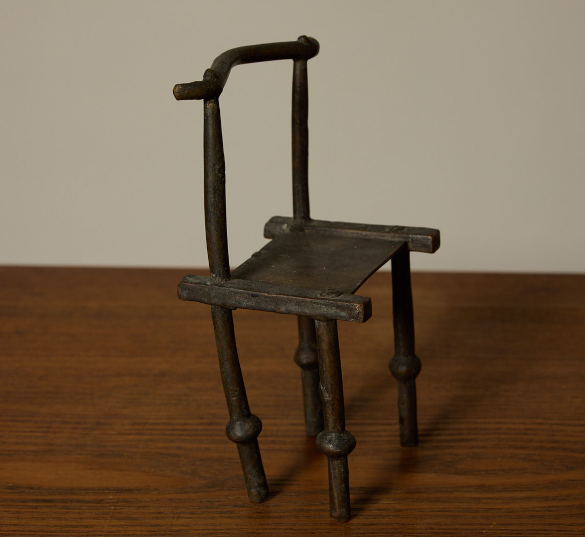 VINTAGE MODERNIST MINIATURE CHAIR SCULPTURE