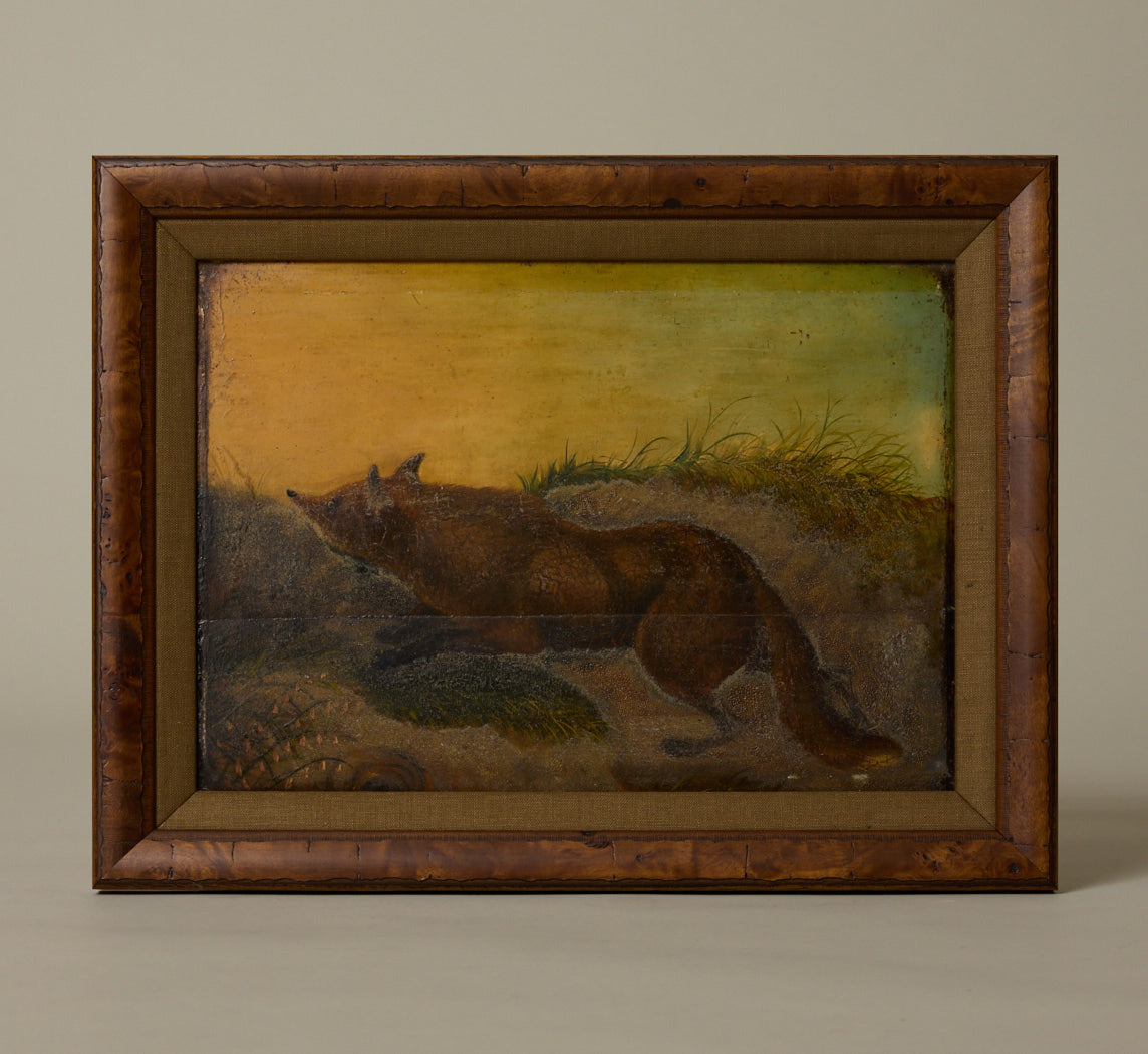 19TH CENTURY AMERICAN SCHOOL RUNNING FOX