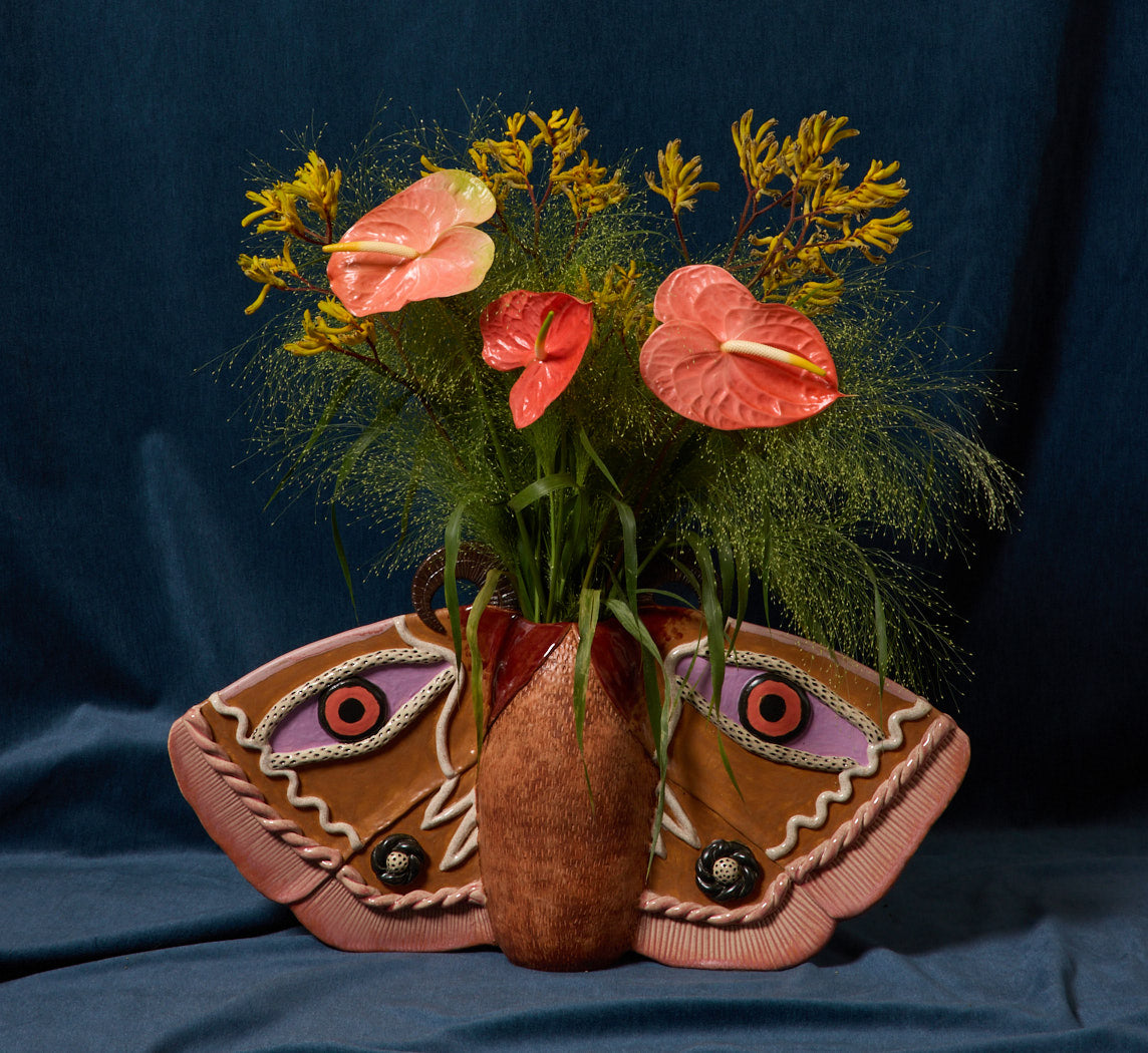 MOTH VASE BY PEARCE WILLIAMS
